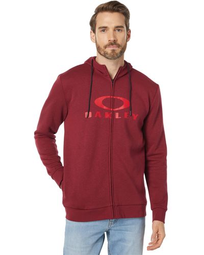 Oakley Bark Full Zip Hoodie 2.0 Sweatshirt - Rot