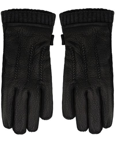 Timberland Horseshoe Beach Fleece Lined S Leather Gloves Black A1egc 001 A3