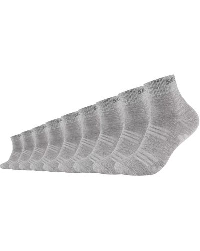 Skechers 9 Paar Quarter Socken SK42017 - Grau