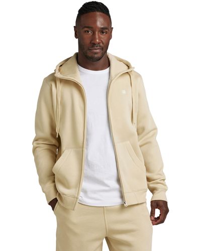 G-Star RAW Premium Core Hooded Zip Sweater - Bianco