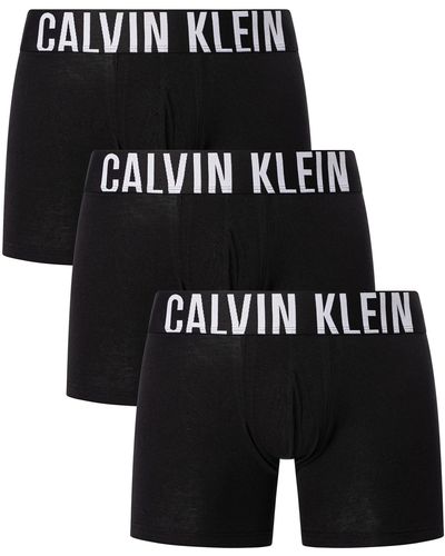 Calvin Klein 3er Pack Boxer Briefs mit Stretch - Schwarz