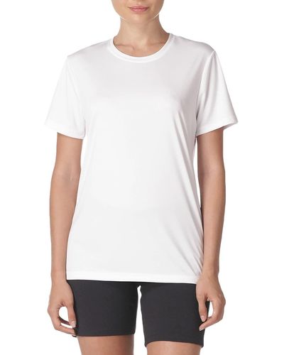 Hanes Womens Sport Cool Dri Performance Long Sleeve T-shirt Shirt - White