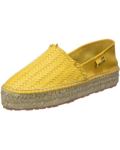 Love Moschino Espadrillas Driving Style Loafer - Yellow