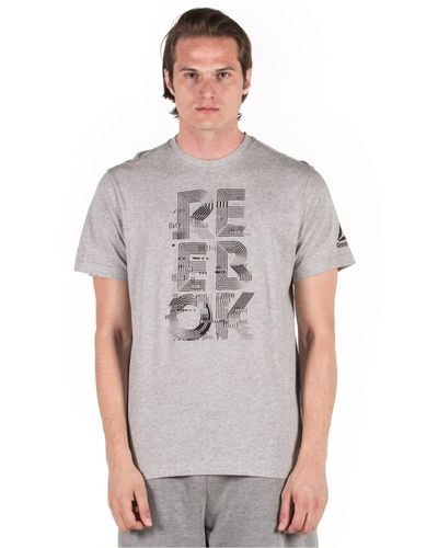Reebok S Futurism Graphic T-shirt - Grey
