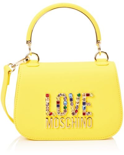 Love Moschino Jc4337pp0i Hand Bag - Yellow