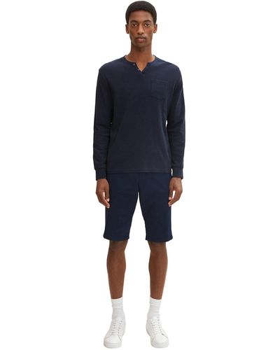 Tom Tailor Regular Slim Chino Bermuda Shorts 1030027 - Blau