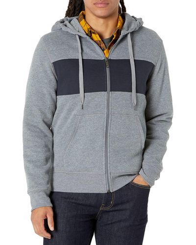 Amazon Essentials Full-Zip Hooded Fleece Sweatshirt Fashion - Gris