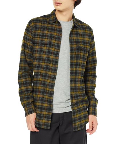 Amazon Essentials Regular-fit Long-sleeve Two-pocket Flannel Shirt - Green