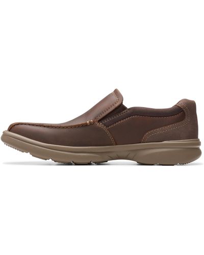 Clarks Bradley Step Loafer Voor - Bruin