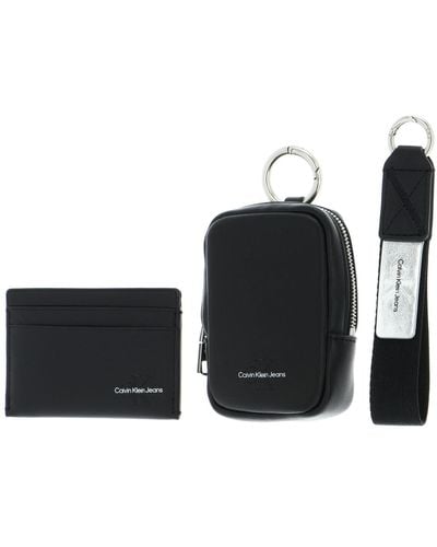Calvin Klein CKJ Gifting SLG Cardcase/Zip Pouch/Keyfob Black - Nero