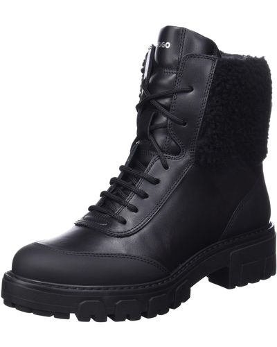 HUGO Axel Lacefur B-n Ankle Boot - Black
