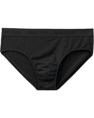 Benetton Briefs 3xkp2s009 Underwear - Black