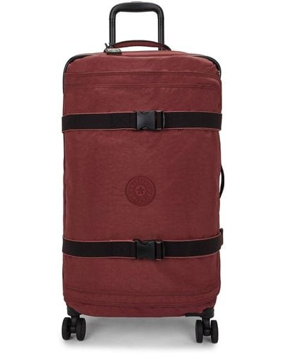 Kipling Spontaneous Medium 4 Wheel Luggage Flaring Rust - Red