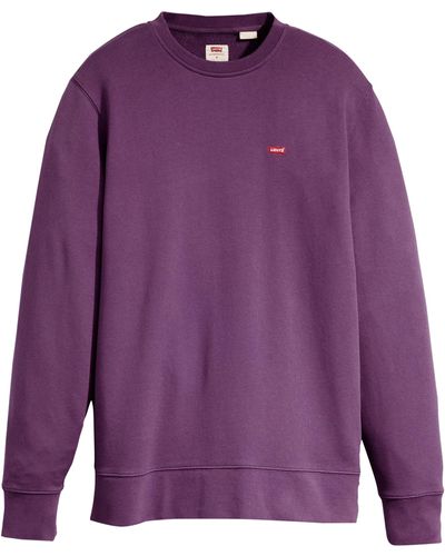 Levi's New Original Crew Sweatshirt Voor - Paars