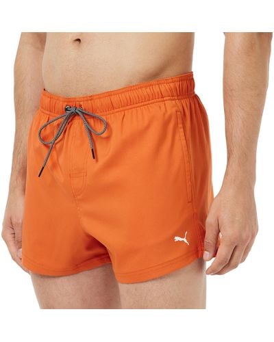 PUMA Length Swim Shorts - Orange