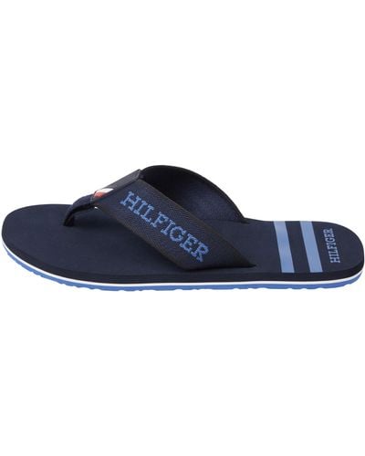 Tommy Hilfiger Sportieve Hilfiger Beach Sandal Flip Flop - Blauw