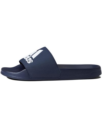 adidas Adilette Shower Slide Sandal - Bleu