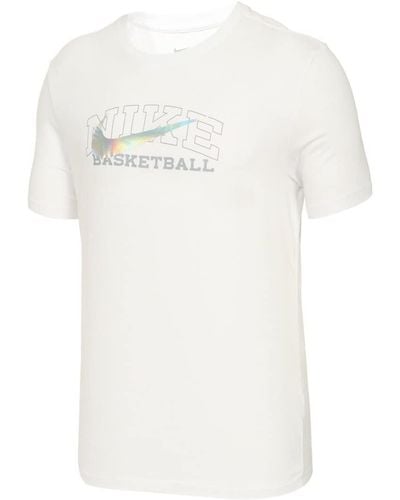 Nike M NK DF Tee Swoosh Sweatshirt - Blanc