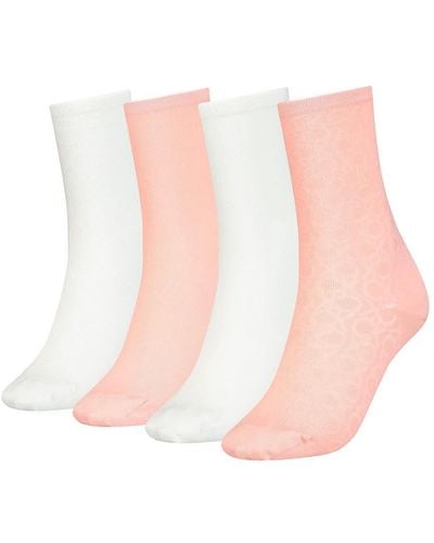 Calvin Klein 701219852 Socks 4 Pairs - Natural