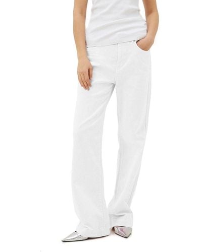 Replay Women's Jeans Made Of Comfort Denim - White