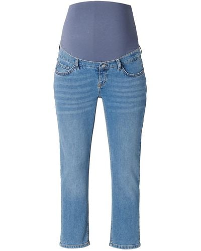 Esprit Maternity Verkorte Jeans Met Buikband - Blauw