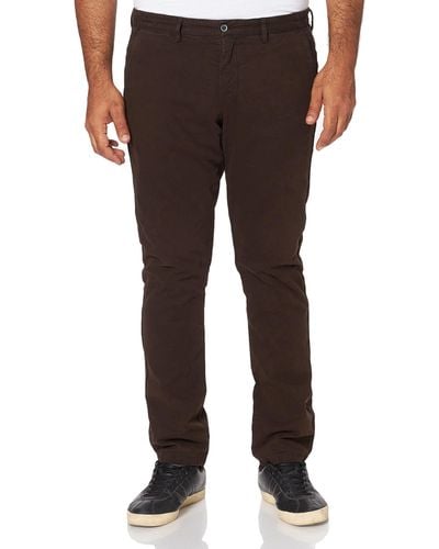 Hackett Gmt Dye Texture Chino Trousers - Brown