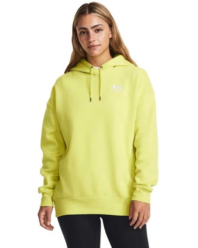 Under Armour S Essentials Fleece Os Hoodie Yellow S