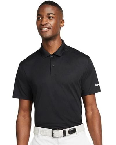 Nike Victory Solid OLC Polo de golf pour homme - Noir