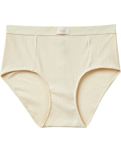 Benetton Coulotte 33q61s00s Hipster Knickers - Natural