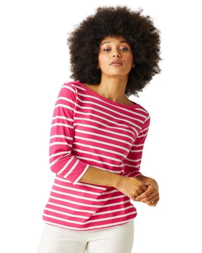Regatta S Bayletta 3/4 Sleeve Top T-shirt - Pink