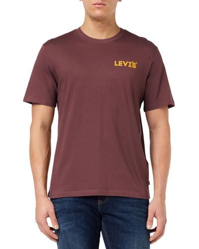 Levi's Ss Relaxed Fit Tee T-shirt - Purple