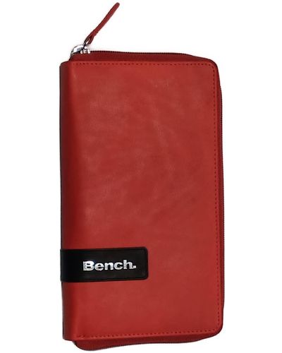 Bench Geldbörse RFID Leder 10,5 cm - Rot