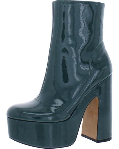 Jessica Simpson S Madlaina Heels Ankle Boots Green 5.5 Medium - Blue
