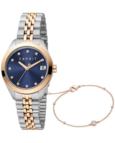 Esprit Casual Horloge Es1l295m0245 - Blauw