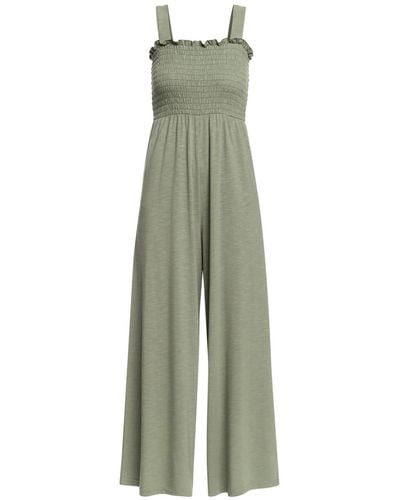 Roxy Smocked Jersey Jumpsuit for - Combinaison à smocks - - XL - Vert
