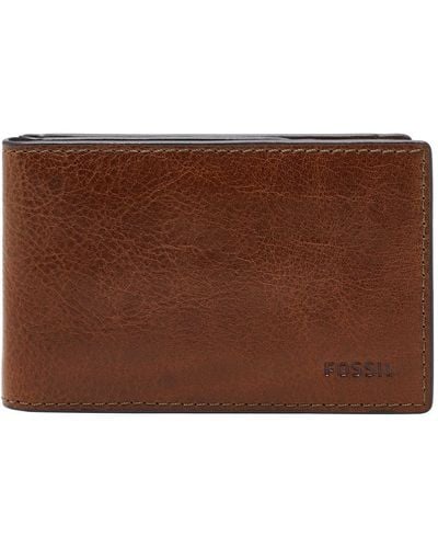 Fossil S Andrew Travel Accessory-Envelope Card Holder - Braun