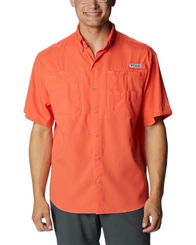 Columbia Tamiami Ii Short Sleeve Shirt Hiking - Orange