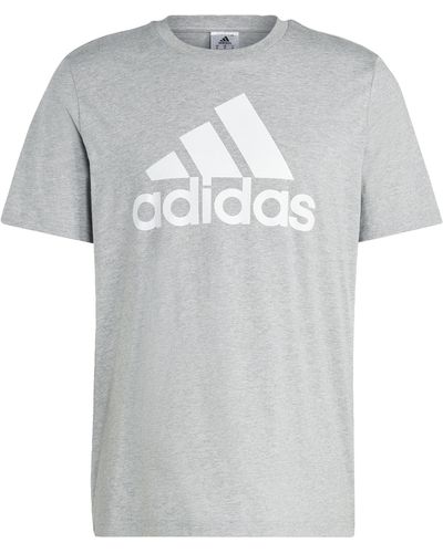 adidas Essentials Big Logo T-shirts - Grijs