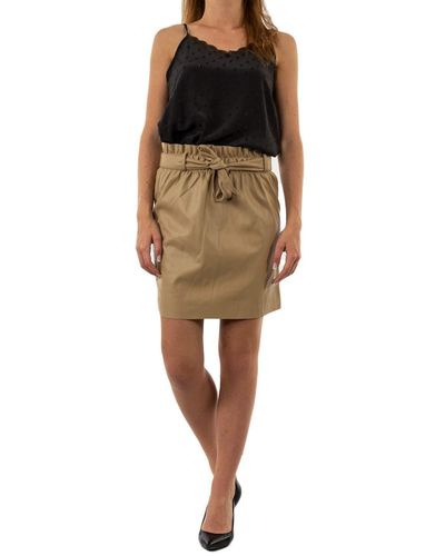 Vero Moda Vmawardbelt Short Felled Skirt Boos - Natural