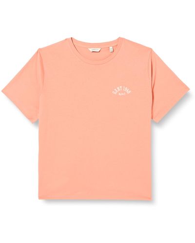 GANT REG Arch SS T-Shirt - Pink