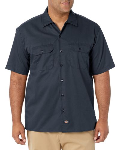 Dickies Freizeithemd Work Shirt Short Sleeved - Blau