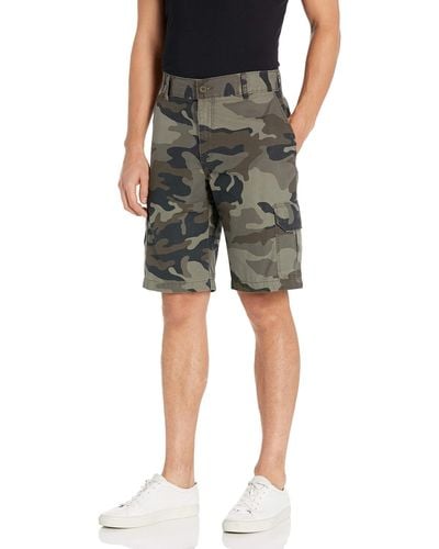 Dickies Mens Relaxed Fit 11 Inch Lightweight Rip Stop Cargo Shorts - Gray