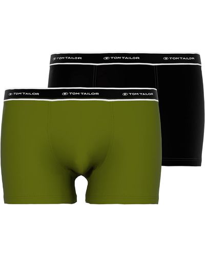 Tom Tailor Hip Pants grün Uni 2er Pack M
