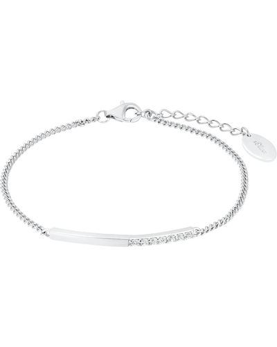 S.oliver Armband 925 Sterling Silber Armschmuck - Mettallic