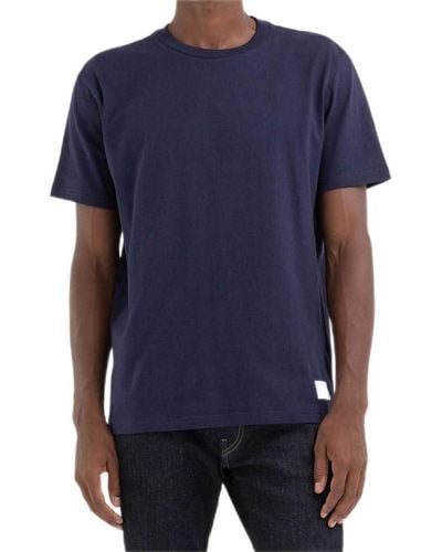 Replay T-shirt Uomo ica Corta Girocollo Collezione Second Life - Blu