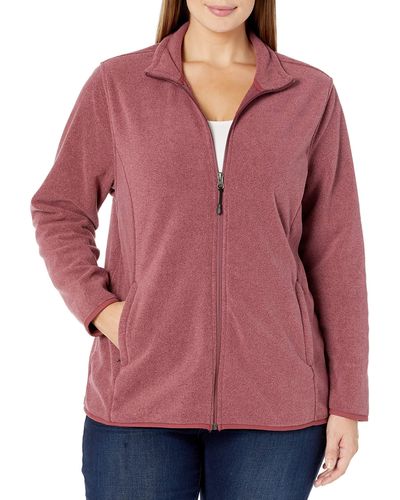 Amazon Essentials Classic-fit Full-zip Polar Soft Fleece Jacket - Red