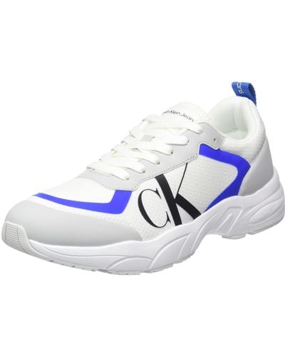Calvin Klein Runner Sneaker Retro Tennis Mesh Sportschuhe - Blau