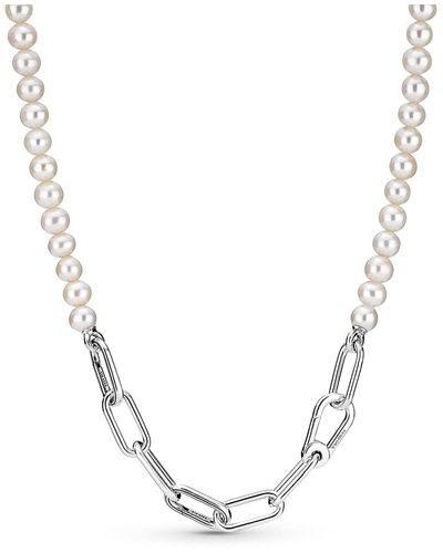 PANDORA ME Link Chain Halskette 45cm aus Sterling-Silber - Mehrfarbig