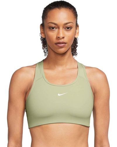 Nike Swoosh Medium-Support Donna Reggiseno Sportivo L - Verde