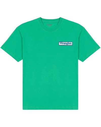 Wrangler Logo Tee T-Shirt - Verde